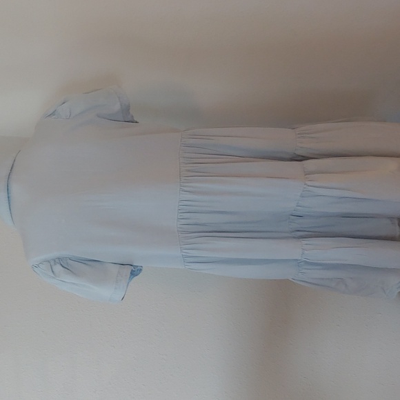Aaron & Amber Chambray Like High Waist Tiered Dress in Medium - Picture 8 of 15